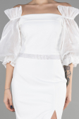 Long White Evening Dress ABU3508