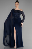 Long Navy Blue Evening Dress ABU3511