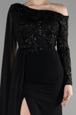 Long Black Evening Dress ABU3511