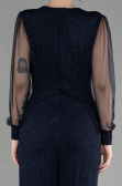 Long Navy Blue Evening Dress ABT012