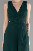 Emerald Green Chiffon Invitation Dress ABT075