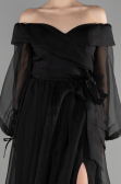 Black Long Engagement Dress ABU1468
