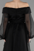 Black Long Engagement Dress ABU1468