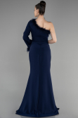 Long Navy Blue Evening Dress ABU3516