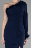 Long Navy Blue Evening Dress ABU3516