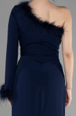 Long Navy Blue Evening Dress ABU3516