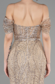 Long Gold Mermaid Evening Dress ABU3527