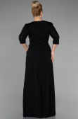 Long Black Plus Size Evening Dress ABU3504