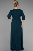 Long Emerald Green Plus Size Evening Dress ABU3504