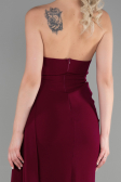 Long Cherry Colored Prom Gown ABU3344