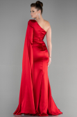 Long Red Satin Evening Dress ABU3545