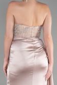 Cappuccino Long Satin Evening Dress ABU3536