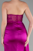 Violet Long Satin Evening Dress ABU3536