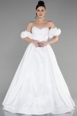 Long White Evening Dress ABU3547