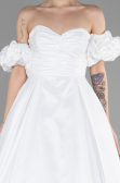 Long White Evening Dress ABU3547