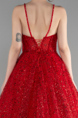 Long Red Haute Couture Dress ABU3556