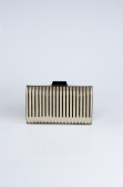 Gold Metal Box Bag V645