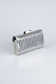 Silver Metal Box Bag V645
