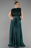 Emerald Green Long Plus Size Evening Dress ABU3341