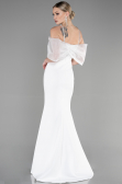 Long White Evening Dress ABU3601