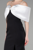 Long Black-White Evening Dress ABU3601