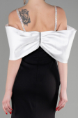 Long Black-White Evening Dress ABU3601