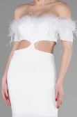 Long White Evening Dress ABU3602