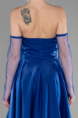 Long Sax Blue Evening Dress ABU3604