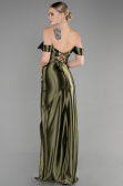 Long Olive Drab Evening Dress ABU3611