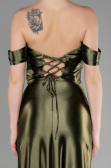 Long Olive Drab Evening Dress ABU3611