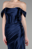 Long Navy Blue Evening Dress ABU3611