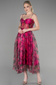 Midi Fuchsia Cocktail Dress ABK1967