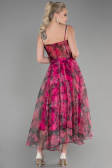 Midi Fuchsia Cocktail Dress ABK1967