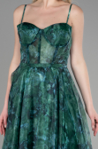 Midi Green Cocktail Dress ABK1967