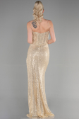 Long Gold Evening Dress ABU3630