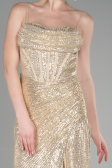 Long Gold Evening Dress ABU3630