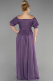 Long Lavender Plus Size Evening Dress ABU3615