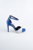 Sax Blue Leather Evening Shoe AB8004