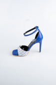 Sax Blue Leather Evening Shoe AB8004