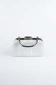 Silver Laser Cut Evening Bag SH839