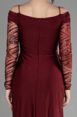 Long Burgundy Evening Dress ABU3656