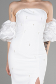 Long White Evening Dress ABU3659
