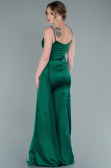 Long Emerald Green Satin Mermaid Evening Dress ABU1894