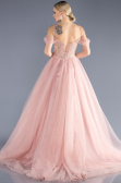 Long Powder Color Designer Evening Dress ABU3663