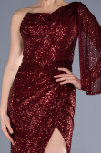 Long Burgundy Mermaid Evening Gown ABU3667