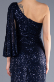Long Navy Blue Mermaid Evening Gown ABU3667