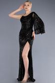 Long Black Mermaid Evening Gown ABU3667