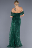 Long Emerald Green Scaly Evening Dress ABU3577