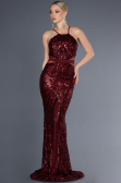 Long Burgundy Mermaid Prom Dress ABU3670