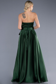 Long Emerald Green Satin Evening Dress ABU3674